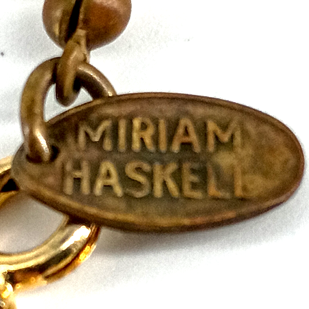 Miriam Haskell Baroque Pearl Necklace, Vintage 1969 Faux Pearl Strand
