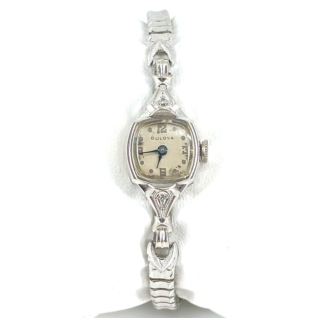Vintage Bulova Ladies Watch, Gold Filled Bracelet Watch, Petite Mid Century Wristwatch