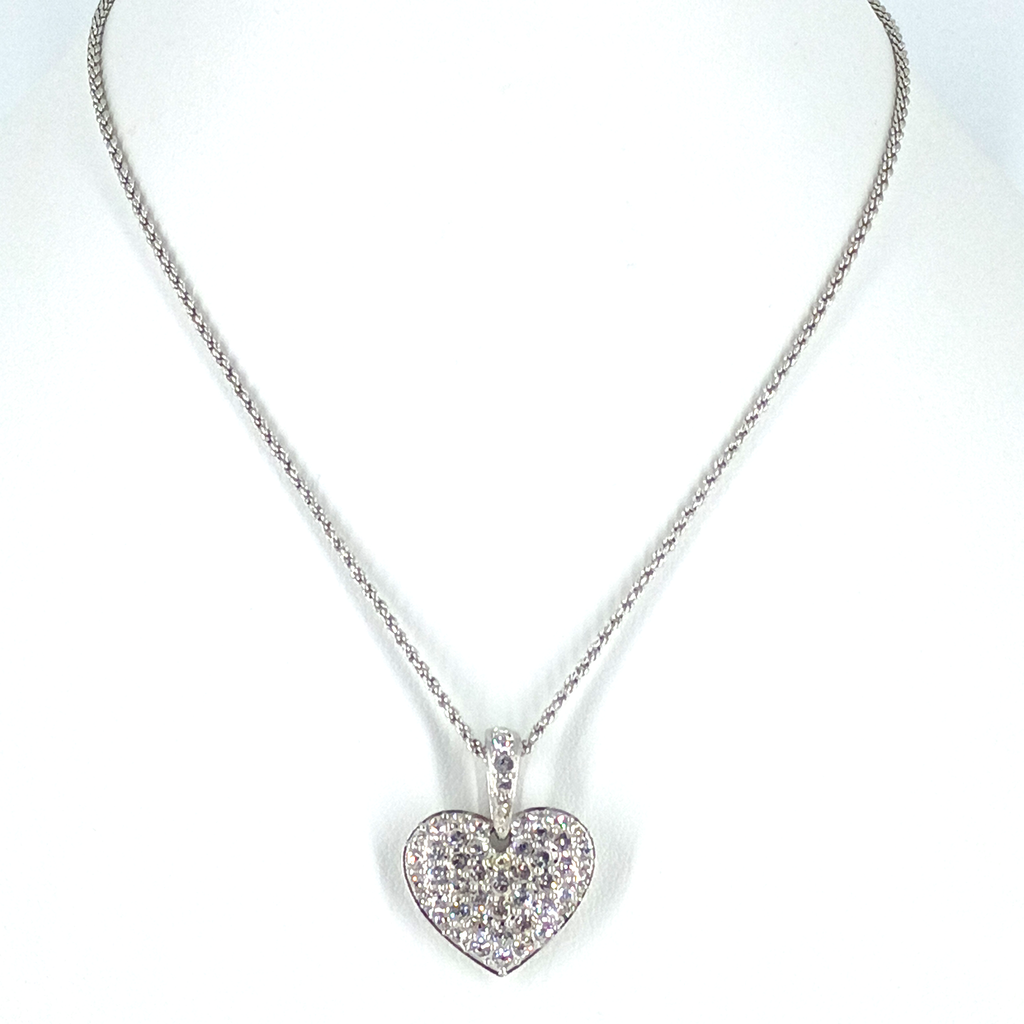 Swarovski Crystal Heart Pendant Necklace, A Quiet Spark of Romance