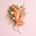 Vintage Pink Bird Wall Planter
