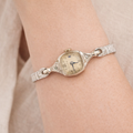Vintage Bulova Ladies Watch, Gold Filled Bracelet Watch, Petite Mid Century Wristwatch