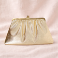 Vintage Gold-Tone Kiss Lock Bag, Three Ways to Wear