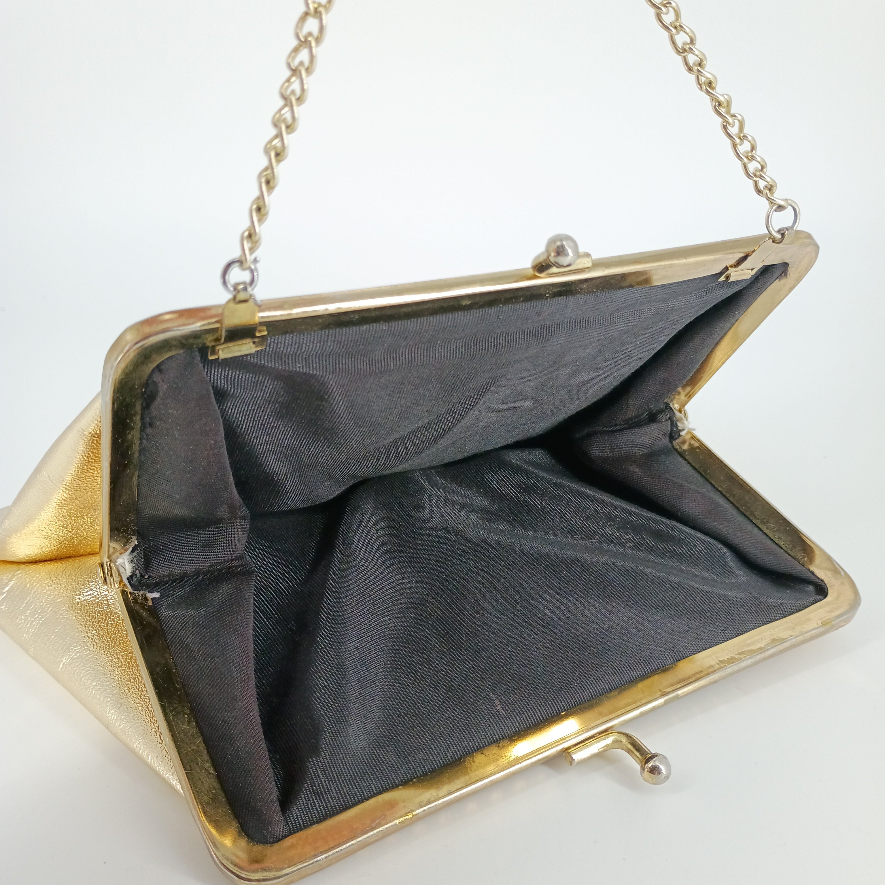 Vintage Gold-Tone Kiss Lock Bag, Three Ways to Wear