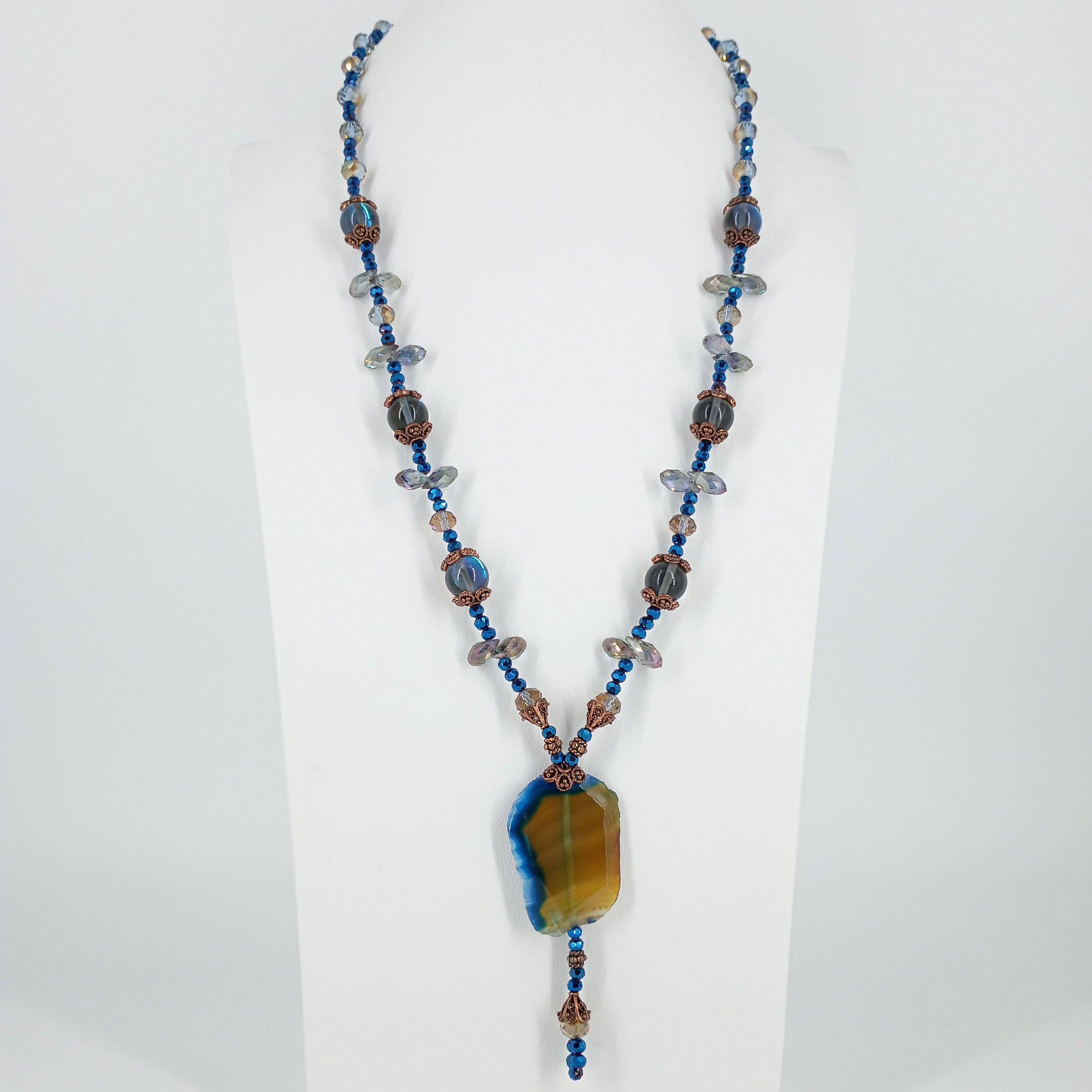 Agate Slice Statement Necklace