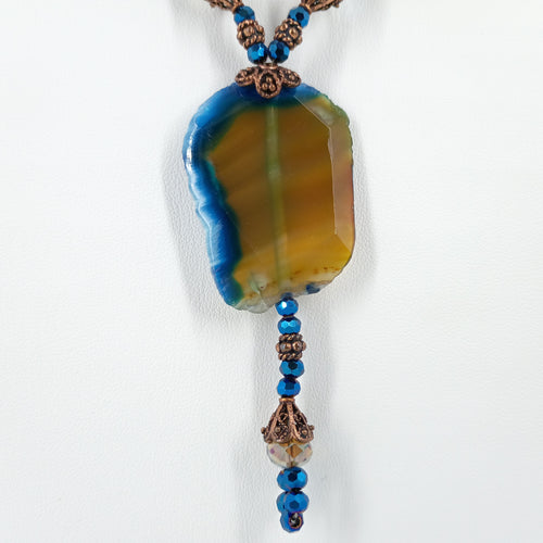 Agate Slice Statement Necklace
