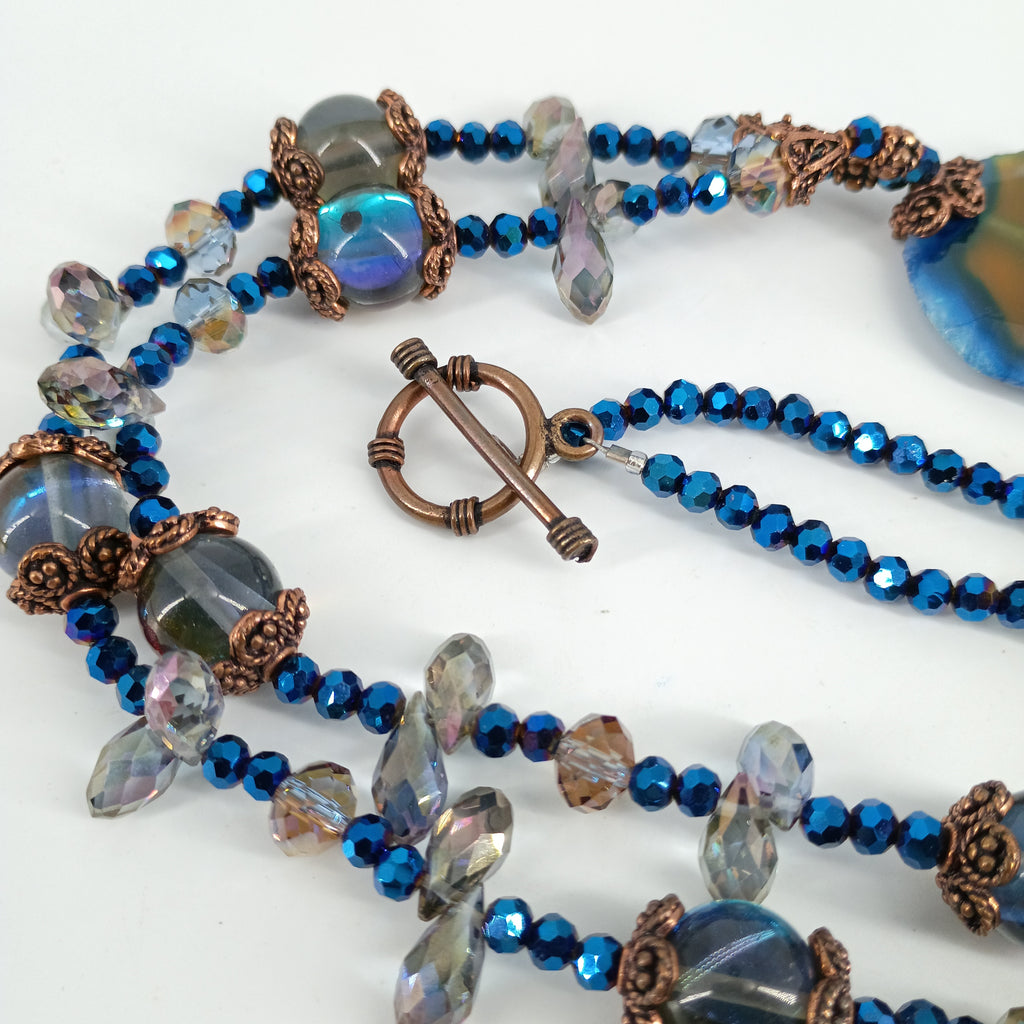 Agate Slice Statement Necklace