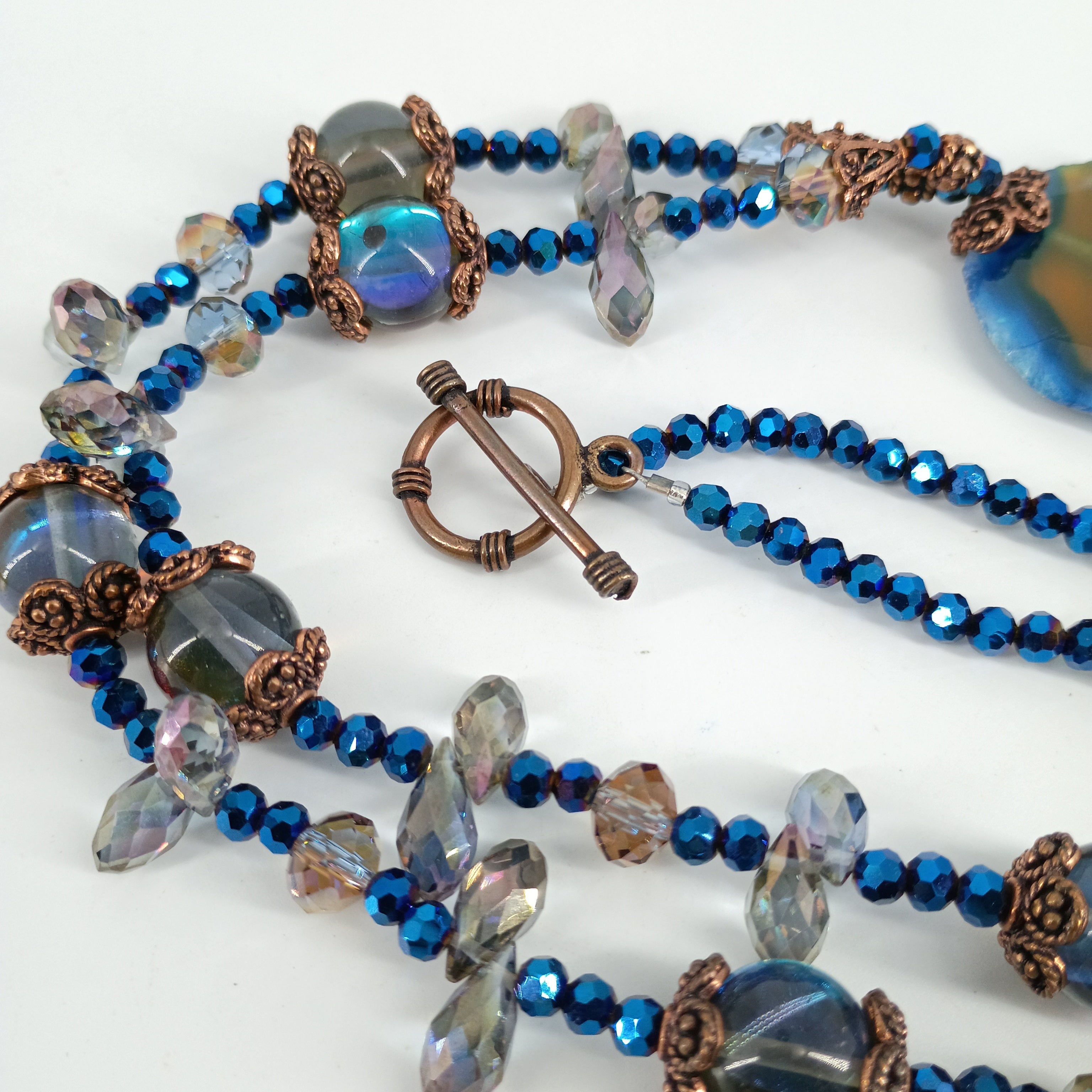 Agate Slice Statement Necklace